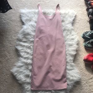 Pink fitted dress